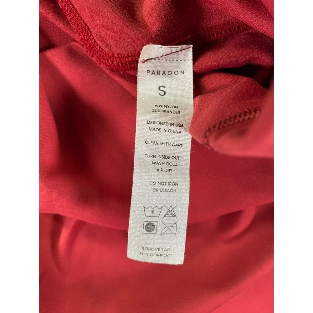 Paragon Leggings Womens S Red Active High Rise Sculptseam 24.5